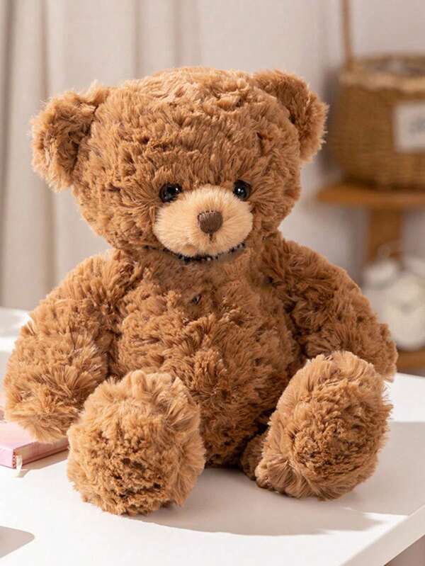 1PC 40cm/15.74 Inches Short Plush Cuddly Bear Plush Toy Bed Sleeping Rag Doll Bear Birthday Gift Girlfriend Teddy Bear Sofa Decoration Pillow