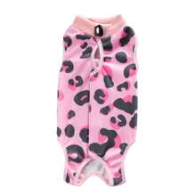 New Leopard Donut Print Breathable Post-Op Cat Recovery Suit, Weaning Wear, Surgical Care Healing Vest, Comfortable 4-Season Recovery Clothing