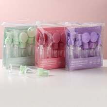 5/7/10PCS Travel Bottle Sets, Refillable, Portable, Leak-Proof, Travel Sample Packaging, Suitable For Shower Gel, Shampoo, Skin Care Products, Cosmetics Packaging, Travel Care Set, Home Sample Packaging, Travel Essentials, Beauty Tools(The Style Of The Packaging Is Random)