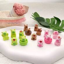 2025 新品 - 5/10/20 件水豚玩偶 - 发光小动物 - 桌面装饰 - 模型玩具 - 毛绒玩偶 - 家居装饰 - 生日/圣诞节/万圣节礼物 - 完美礼物