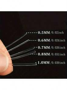 Round Transparent Fish Silk Elastic Line Color Crystal Line DIY Beaded Elastic Rope Jewelry Accessories Material, Suitable For All Kinds Of DIY Beading Production - Clear - View 9