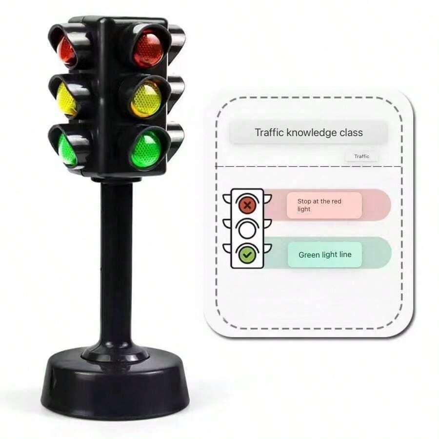 Creative Traffic Light Model Toy, Red And Green Light Recognition Desktop Small Toy - Multicolor - View 1