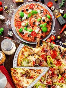 1 pièce Grille à pizza, Plaque à pizza en aluminium, Plat à pizza rond pour pizza, Ustensile de cuisine en maille anti-adhésive pour four, barbecue. Idéal pour les pizzas maison, les anniversaires et les fêtes, les indispensables de la cuisine des fêtes. Article de cuisine durable.