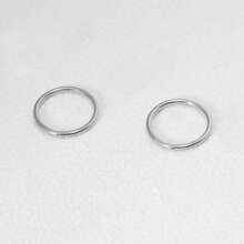 Ensemble de boucles d'oreilles à tige plate en acier inoxydable 316L pour piercings multiples pour oreilles sensibles, boucles d'oreilles créoles petites en acier titane doré 14 carats hypoallergéniques avec petits clous CZ pour femmes, pour piercings de l'hélix, du rook, du daith, de la conque, du nez, des lèvres et du corps, tailles 16G, 8 mm, 10 mm, 12 mm