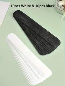 10 件/20 件超薄透气一次性帽子和涤纶和氨纶领口汗垫 - 无香味，黑色和白色非织物，用于夏季防护，非常适合棒球帽、运动帽和休闲帽 - 适合户外活动和运动，简约设计，带粘性背衬