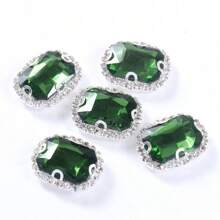 20 Peças Retangulares e Octagonais de Cristais de Vidro, 10x14mm Alta Transparência Arco-Íris Reflexivo Feito à Mão DIY Joias, Adequado para Vestido de Noiva, Sapatos, Bolsas, Decorações Brilhantes de Uso Múltiplo, Artesanato, Roupas, Carros, Feriados, Festas, Presentes