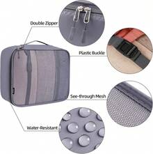 6/8/10 Set Packing Cubes For Travel Luggage Organizer - 10-grey - View 4