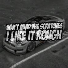 别介意划痕闪光贴纸 - 可重复使用的自粘卡通设计不对称形状贴纸，适用于汽车、卡车、摩托车、笔记本电脑，无残留贴纸，鲜艳的文字图案，无残留贴纸 - 均碼 - 查看 10