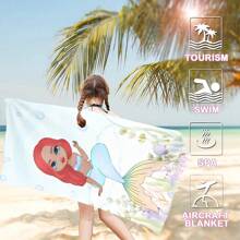 1PC Custom Personalized Beach Towel Name, Towel Bath Towel Name, Microfiber Beach Towel Size 100x200cm, Various Sizes, Summer Gift For Friends, Sisters