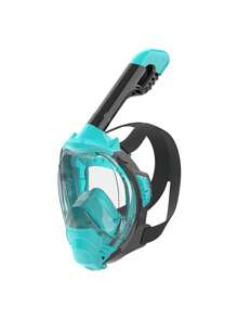 1 Stück Tauchmaske für Erwachsene mit vollem Trockensystem, Silikon-Schnorchelmaske für Deep Diving, Schwimmspiegel mit Bestsellerunterstützung für GoPro Kamera, beschlagfreie Tauchmaske mit Schwimmfähigkeit