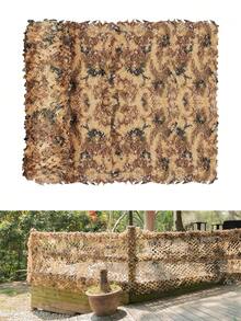 EMEKIAN Trimmable Decorative Camouflage Netting Shade Net, Party Theme Backdrop, Outdoor Privacy Screen, Yard Temporary Fence, UV-Resistant Portable Camouflage Curtain For Camping, Holiday Decor, Venue, Garden Partition, Temporary Scenery, 1pc