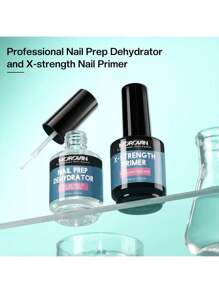 Morovan Morovan 2Pcs 15Ml Nail Prep Dehydrator And Nail Primer X-Strength, No Burn Non Acid Nail Primer And Dehydrator For Acrylic Powder Fast Dry 0.5oz Nail Primer Set