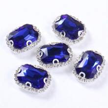 20 Peças Retangulares e Octagonais de Cristais de Vidro, 10x14mm Alta Transparência Arco-Íris Reflexivo Feito à Mão DIY Joias, Adequado para Vestido de Noiva, Sapatos, Bolsas, Decorações Brilhantes de Uso Múltiplo, Artesanato, Roupas, Carros, Feriados, Festas, Presentes