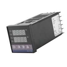 REX-C100 Controlador Digital de Temperatura LED Controladores de Termostato Sonda Tipo K Regulador de Termostato AC110V-240V 0℃~1300℃ Alarma - Función de autodiagnóstico, función de autoajuste y función de alto control inteligente. - Negro - Ver 8