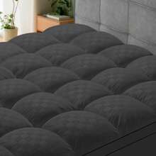 JustLet Cooling Mattress Topper, Extra Thick , Plush Quilted Pad With 8-21 Inch Deep Pockets, Overfilled With Breathable Polyester, Mattress Protector- Machine Washable