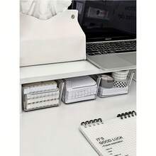 6pcs Plastic Drawer Organizer Set, Non Slip Drawer Storage Tray Large Size Divider, Multi-Functional Storage, Suitable For Domestic Scenes.Drawer/Desktop Cosmetics Storage Box, Transparent Dresser Storage Box, Anti-Drop Multi-Compartment Jewelry And Small Objects Storage, Exquisite Storage Box. - Multicolor - View 11
