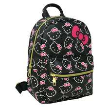 Hello Kitty Teen Bows All Over Print Polyester Mini Backpack, Black - 黑色 - 查看 2