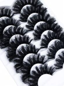 ICHICKISS 7 pares de pestañas postizas de mink falso 9D naturales, suaves, esponjosas y gruesas - ¡Mejora tu apariencia instantáneamente! - Pestañas Fluffy - Ver 4