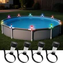 Lumière décorative ambiante à LED solaire en plusieurs pièces, convient pour le balcon, l'extérieur, le jardin, la clôture de la piscine, la décoration. Lampe de nuit étanche à LED multicolore. Un excellent cadeau pour l'été