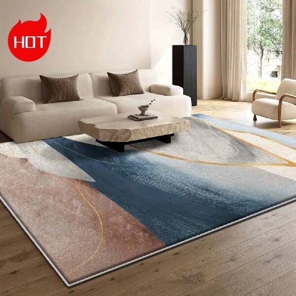 A Large Area Rug Suitable For Courtyard/Indoor Use, Featuring Personalized Colorful Abstract Patterns, Made Of High-Density Material With Non-Slip Bottom Particles, Fade-Resistant, Abrasion-Resistant, Highly Absorbent, Can Be Laid On Hardwood Floors Or Used Outdoors