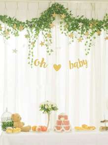 1/12/24pcs Artificial Sweet Potato Vines, Fake Ivy Leaves Green Plant Garlands, Home Party Decoration, Window & Yard Decor