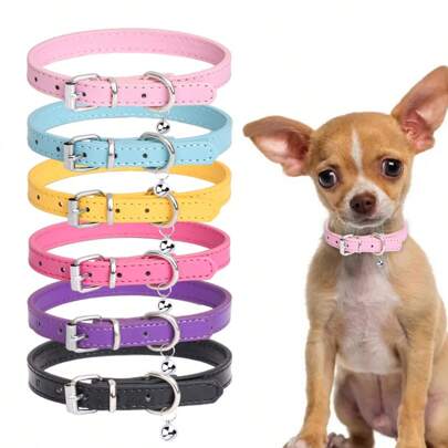 Collar pequeño/mediano para mascotas con campanilla ECP060-3
