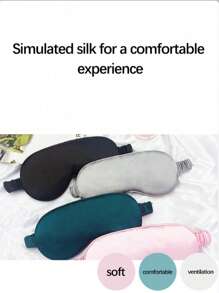 PcsThis Double-Sided Silk Eye Mask For Light-Blocking Sleep Is Suitable For Home, Office, Travel, Business Trips, Flights, And Aviation. It Is Designed For Women And Men Who Sleep On Their Sides. The Eye Mask Provides Light-Blocking Sleep. The 3D Contour Cup Sleep Eye Mask Is Soft And Breathable, And The Adjustable Elastic Band Is Suitable For Flight Naps Bag For School School Accessories School Stuff