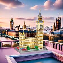 帝国大厦微型积木套装 - 3D 建筑模型，适合家居装饰和生日礼物，适合 14 岁以上人士，是建筑爱好者的完美礼物 1 件 - Pack Bag - 查看 5