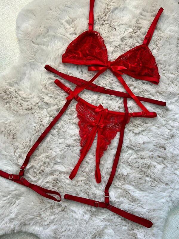Lingerie Kit Conjunto Marido Apressado + Cinta Liga