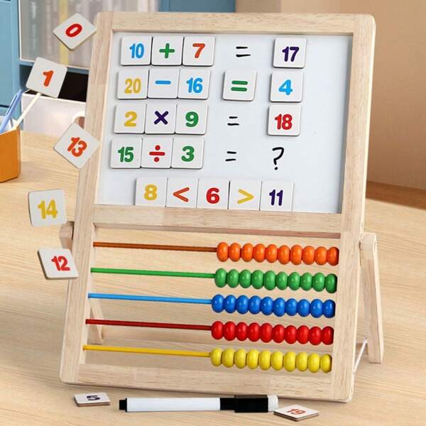 Tableau magnétique d'apprentissage pour tout-petits - Aide à protéger les murs de la maison des griffonnages, jouet interactif de parentalité, tableau de dessin multifonctionnel avec support, cadeau pour la maternelle et les vacances, outil éducatif pour la rentrée scolaire