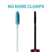 CHEFBEE 100PCS Disposable Eyelash Brushes Mascara Wands Makeup Brushes Applicators Kits For Eyelash Extensions Eyebrow With Container Black - Blue - View 7
