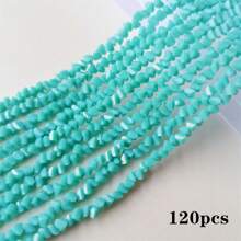 120pcs Triangle Austrian Crystal Glass Beads Spacer Loose Beads For Jewelry Making Bracelets & Bangles Necklace DIY 4mm