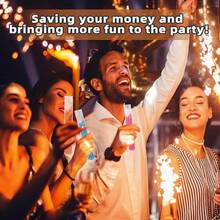 Glow HavenJusoney 39Pcs Tampon Flasks Liquor 10 Pack (6 Oz Total), Hidden Flask Women,Disguised Alcohol Containers Cruises,Nightclubs And Sports Events-Includes Funnel - 10pcs Flasks+28pcs Warppers - View 9