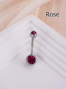1 buc inel la modă din oțel inoxidabil cu zirconiu cubic, inel pentru buric potrivit pentru buric, bijuterii pentru piercing pentru buric, bară de piercing pentru buric, inele pentru buric, unghii pentru buric, inele pentru buric, bijuterii pentru piercing pentru buric pentru femei și fete, purtare zilnică
