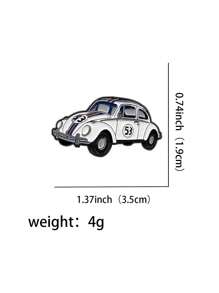 1 PIEZA Broche de esmalte de auto retro, broches de dibujos animados para niños, alfileres de solapa, insignia para mochila, accesorios de disfraz, regalos de joyas lindas
