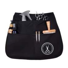 Hairstylist Waterproof Apron Half Waist Hair Kit Hairdresser Scissors Comb Tool Storage Apron Hair Removal, Face Hair Removal, Hair Trimmer, Hair Trimmer, Barber Supplies, Haircut, Bag, Organizer, Storage, Hair Clips, Hair Accessories