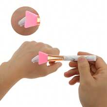 1 Pc Mask Brush, Lightweight Marble Facial Clay Masks Brush Applicator - 粉紅色 白色 黑色 - 查看 3