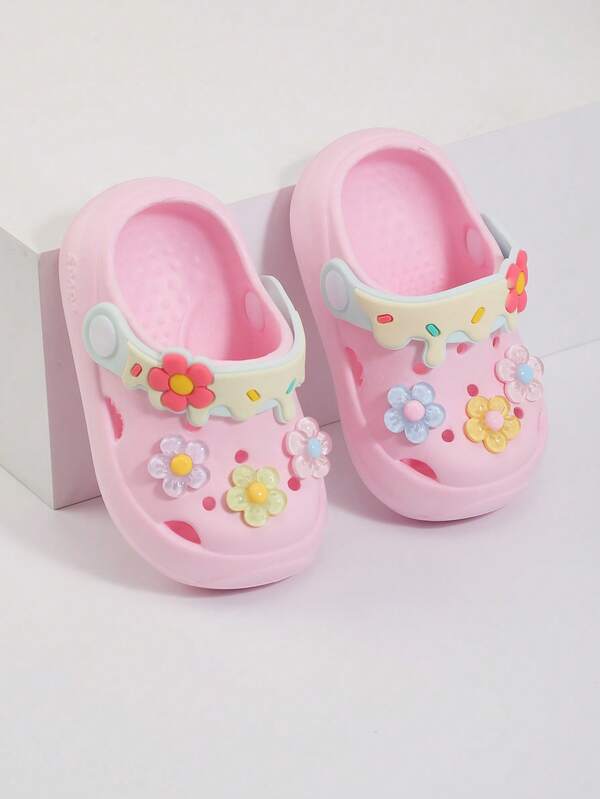 [Summer Must-Have] Children Hollow-Out Shoes, Toddler Boys/Girls Indoor Bathroom Shower Slippers [Soft Sole Anti-Slip] Cartoon Sandals For Little/Big Kids, Outdoor Sports Travel Beach Fashion Breathable Holey Slides [2025 New Arrival]