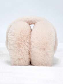 1 pièce Cache-oreilles d"hiver multicolore, protection auditive pliable, cache-oreilles en peluche chauds anti-gel, réchauffe-oreilles épais pour femmes