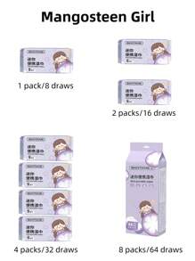 1/2/4/8 Packs Super Mini Wet Wipes, Portable Mini Wet Tissues, Essential For Students, Outdoor Wet Wipes, Cleaning Wet Tissues, Cute Wet Napkins
