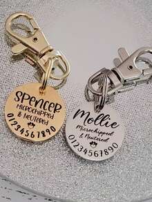 Thẻ chó gắn vi mạch tùy chỉnh, Thẻ chó tùy chỉnh, Có vi mạch, Thẻ thú cưng, Thẻ nhận dạng chó, Vòng cổ chó, Thẻ chó con, Thẻ chó cá nhân hóa, Quà tặng thú cưng, Thẻ tùy chỉnh - Nhiều màu - Xem 6