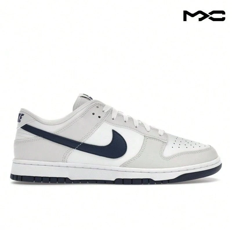 Dunk Low 'White Midnight Navy' Summit-White Platinum-Tint Sneakers Men DV0831-111 - 彩色 - 查看 1