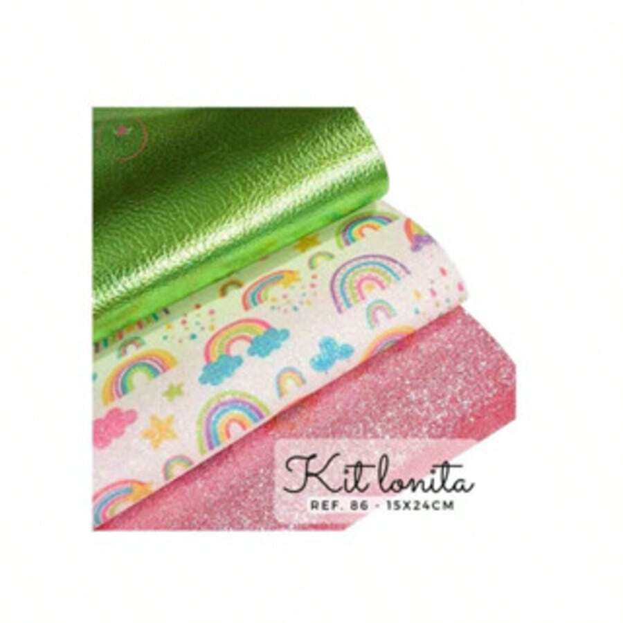 Canvas Kit With 3 Colors - 15 X 24 Cm Each Color (Approximately) - Kit Ref 86 - View 1