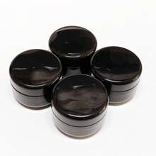 20g Bouteille rechargeable, Contenant de recharge opaque noir, Crème, Vernis à ongles, Bouteille vide de petite capacité pour crème pour les yeux