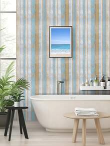 44.5*200cm壁纸卷，乙烯基材质可移除粘贴壁纸，适用于家居装饰，复古木纹图案，适用于卧室、客厅、厨房、书桌、衣柜 - C - 查看 13