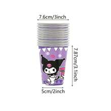 Sanrio 10/20/30/40pcs Sanrio Kuromi Party Supplies,Paper Cups For Kuromi Birthday Party Decorations,Kuromi Birthday Party Decorations