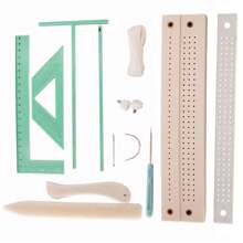 Perforatore manuale per libri in plastica, strumento per rilegatura a punto metallico, materiale scolastico, articoli per il ritorno a scuola