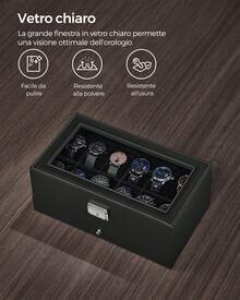Watch Boxes & Organizers - Black - View 4