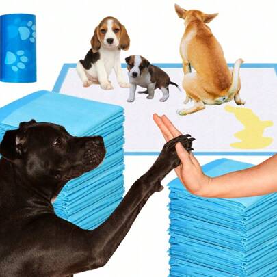 100 piezas 60x60 / 60x90 / 45x60 ALMOHADILLAS PARA PERROS PARA QUE LOS PERROS APRENDAN A ORINAR, TAMAÑO 100 piezas 60x90 / 60X60 / 45x60 'ALMOHADAS HIGIÉNICAS PARA APRENDER A ORINAR' BOLSAS PARA DESECHOS, ALMOHADILLA PARA ORINA, Almohadillas para desechos de mascotas - Almohadilla de entrenamiento súper absorbente para perros y cachorros | Forros para orinales de perros, protección para el suelo, forros a prueba de fugas para erizos, conejos y gatos.