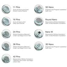 5PCS Ultima Dr Pen M8 Cartridges Microneedle Replacement Needle Tip 16 PINS/36 PINS/42PINS/Round Nano /24PINS/3D Nanno/5D Nano MTS Microneedling Replacement Cartridges Nano Needle